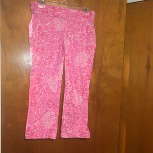 LILLY Pulitzer Baley Capri pants pink nina Pina 2